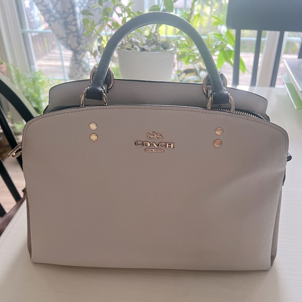 Coach Light Gray Satchel